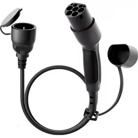 Akyga AK-SC-E28 Adattatore per cavo di ricarica [1x Spina tipo 2 (IEC 62196-2) - 1x Presa schuko] 60 cm (1/5)