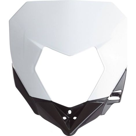 Cubierta de faro delantero Polisport Sherco SE SEF 17 22, color blanco, duradera. (1/2)