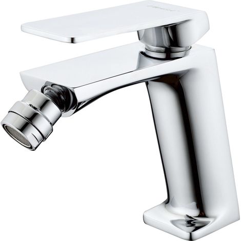 IMEX Bidet-Einhebelmischer Fiyi – verchromter Messing--Zamak-Körper 25 mm Keramik-Kartusche flexibler 3-8-Zoll Schlauch Serie FIYI (1/2)