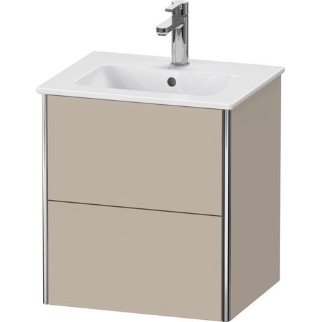 Duravit XSquare Meuble sous-lavabo Compact, suspendu, 2 tiroirs,
