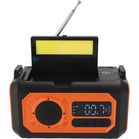 Radio Météo d'urgence à Manivelle, 12 000 MAh, Solaire Portable 3 (1/5)