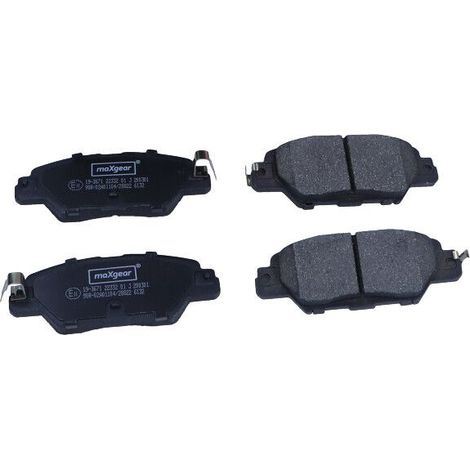 Kit de plaquettes de frein, frein à disque MAXGEAR 19-3671 MAZDA KAY02648Z