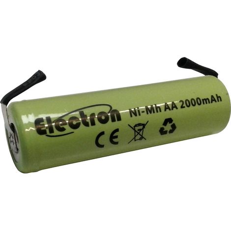 Batteria ricaricabile Ni-Mh stilo AA 1,2V 2000mAh con linguette a saldare (1/2)