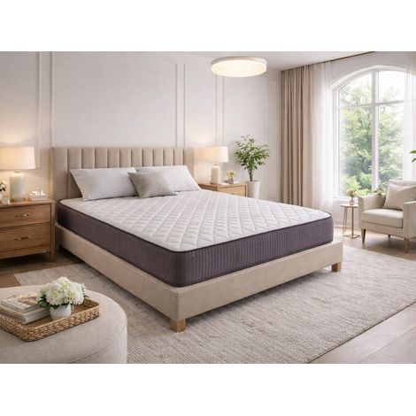Schaumstoffmatratze SONHO LOIRA VISCO 90x190 cm – Höhe 23 cm mit 5 cm Viscoschaum (Memory-Schaum)