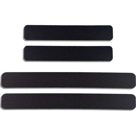 Autocollants de protection de seuil de porte (carbone noir) pour Kia Rio 3, 4, K2, K3, X-Line et Tonic. (1/5)
