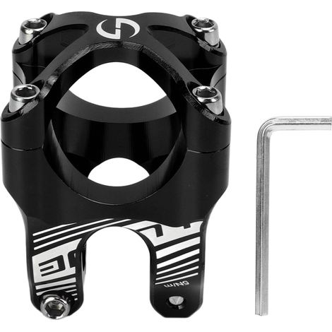 Potence Vélo 35mm Alliage Aluminium CNC Léger Haute Résistance pour VTT Route Noir (1/5)