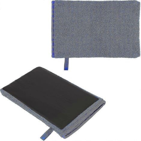Gants de décontamination bleus Suxm (lot de 2), chiffons de décontamination pour l'entretien automobile, gant de préparation de surface anti-rayures pour le polissage et le nettoyage de la carrosserie (1/5)