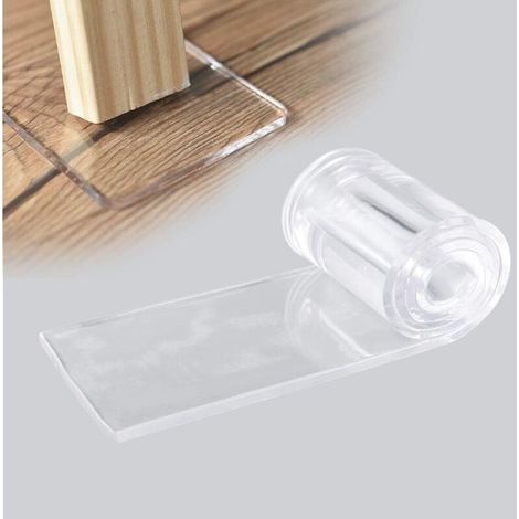 Patins antidérapants auto-adhésifs transparents – Protection pour pieds de table, chaise, canapé – Dimensions 70×500×5mm – Lot de 1 pièce (1/4)