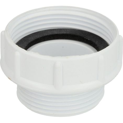 Le Sanitaire – Raccord de robinetterie réduction 1 1/2'' F x 1 1/4'' M – Hauteur 33 mm – Joint d'étanchéité inclus – Pour éviers et lavabos