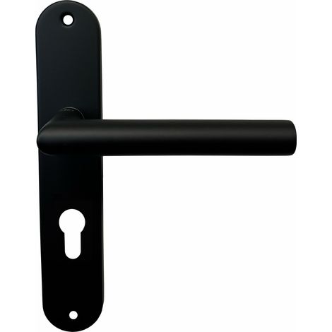 JUEGO DE ACERO INOXIDABLE 304 NEGRO «MAXI VIENA» de KLOSE besser  Negro - Izquierda - Trou Cylindre