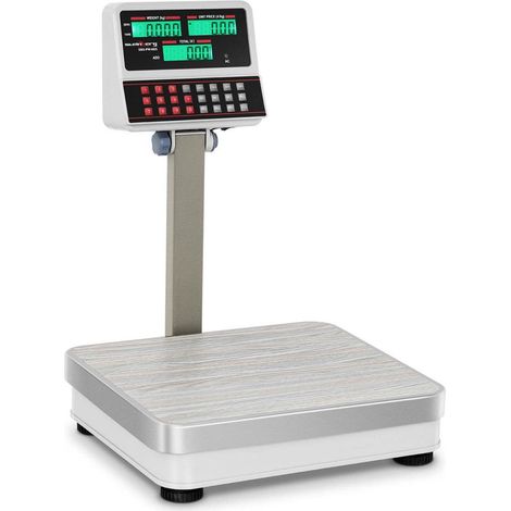 Bilancia peso-prezzo - 100kg/10g - LCD bianco 140000677