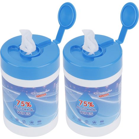 Lingettes nettoyantes portables à usage multiple (2 seaux) pour la maison, le bureau et les voyages. (1/5)