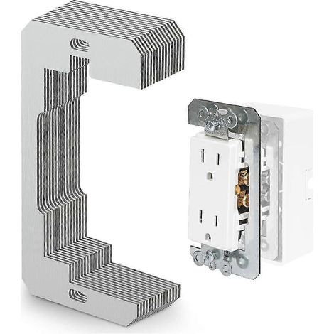 Entretoises murales, plaques de nivellement encastrées pour prises électriques, outil de réparation, cales d'espacement pour prises de courant 15PCSP2025041100794 (1/4)