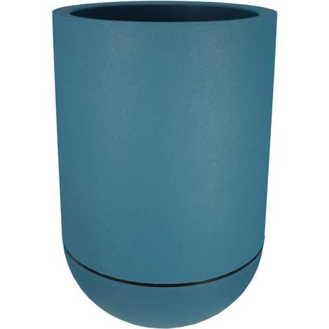 Maceta redonda RIVIERA GRANIT TULIPE - Plástico - Diámetro 40 cm - Blanco