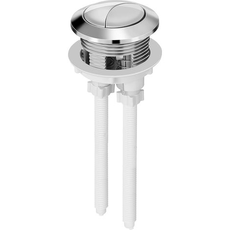 Bouton de chasse d’eau pour réservoir WC, Argenté (1/5)