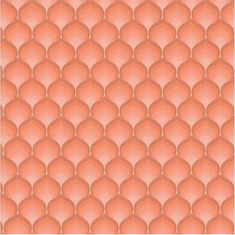 Retro wallpaper wall Profhome 395385 hot embossed non-woven wallpaper slightly textured with graphical pattern matt orange salmon pink clay brown 4,5 m2 (1/5)