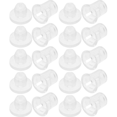 Unomor Lot de 12 entretoises transparentes en plastique pour (1/5)