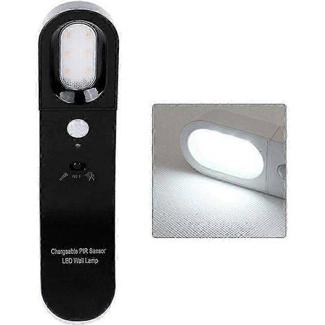 Lampe de nuit LED rechargeable USB avec détecteur de mouvement pour armoire, placard ou penderie (ws) (1/5)