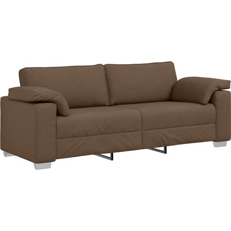 Canapé,Sofa pour Salon,Banquette avec coussin Marron 219 x 77 x 82 cm tissu CFW210195 (1/5)