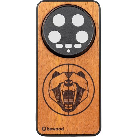 Bewood Holzetui für Xiaomi 14 Ultra BEAR MERBAU (1/2)