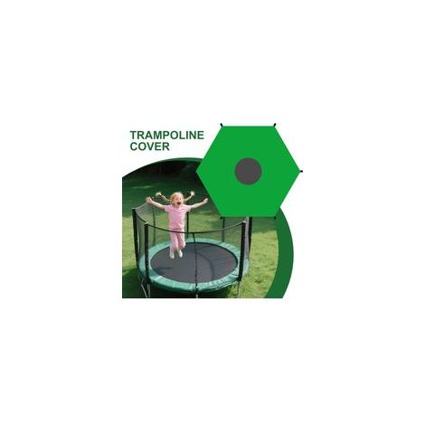 Housse de protection pour trampoline, housse imperméable adaptée aux trampolines de 14 pieds à 6 montants, housse d'extérieur résistante aux déchirures (1/5)