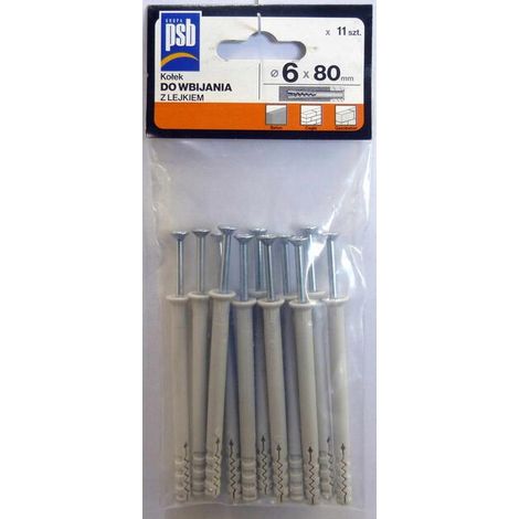 Pasador de montaje rápido 6x80 mm con embudo - 11 unidades SILA