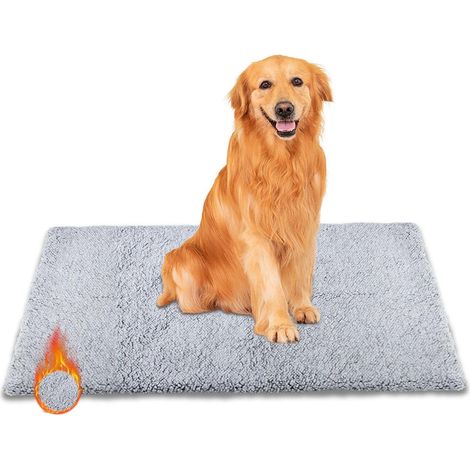 Gris Coussin Chauffant pour Chat, Tapis pour Chien Tapis Hiver Thermique, TapisChien Auto-Chauffant, Coussin Chien Rétention de La Chaleur, Matelas Chien pour Chatons Chiots(57  46CM) (1/5)