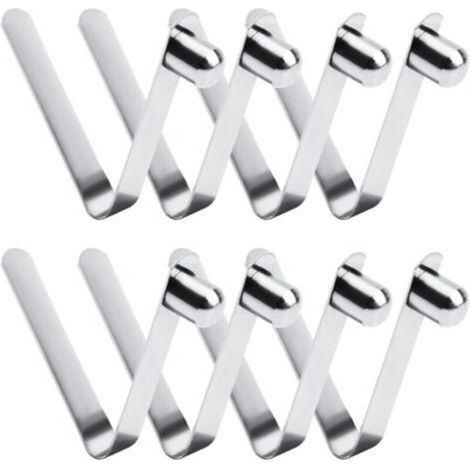 Ahlsen 8pcs pinces à ressort, pinces à ressort pour kayak de 8 mm, à ressort à bouton-poussoir en acier inoxydable pour mât de tente à pagaie de camping (1/3)