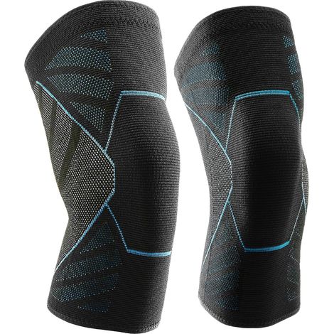 Rodillera Compresión - Soporte Rodilla Antideslizante para Deporte y Dolor - Para Hombre y Mujer - Pack de 2 (1/5)
