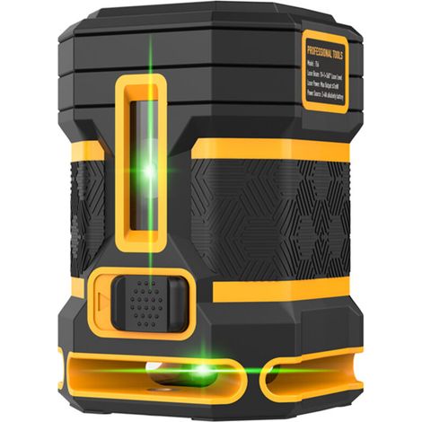 Jeffergarden Niveau Laser à 5 Lignes, Auto-Nivelant 360°, Ligne Croisée, Mode Pulsé (Laser Vert Horizontal), pour Pose de Carrelage, Accrochage Tableaux, Construction (1/5)