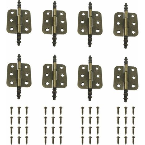 Pliant Charniere Decorative Charniere Porte Placard Vintage Fer Charnière Porte Meuble Ancien (8 Pièces, 70x35MM) (1/5)