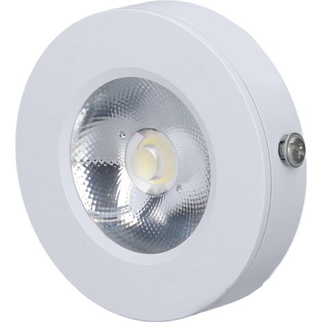 Ultradünner 3-W-LED-Spot, weißes Licht, 85–265 V, Einbauleuchte für Decken, Vitrinen, Schränke, weißes Gehäuse 75 × 18 mm (1/5)