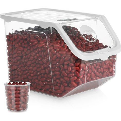 Vegetable Storage Container, 12L, Transparent with Lid (1/5)