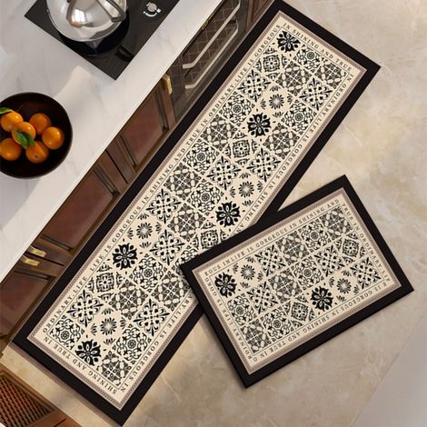 Terre de diatomées Wanhua-1 5020cm Tapis de cuisine, tapis de sol absorbant en terre de diatomées, facile à nettoyer, tapis rectangulaire antidérapant pour usage domestique (1/4)