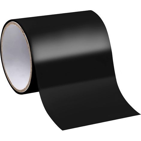 Ruban de Réparation Etanche, 10cm x 1.5m Ruban Adhesif Anti-Fuites de Reparation pour Tuyau, Piscine, Seau, Non Extensible (Noir) (1/5)