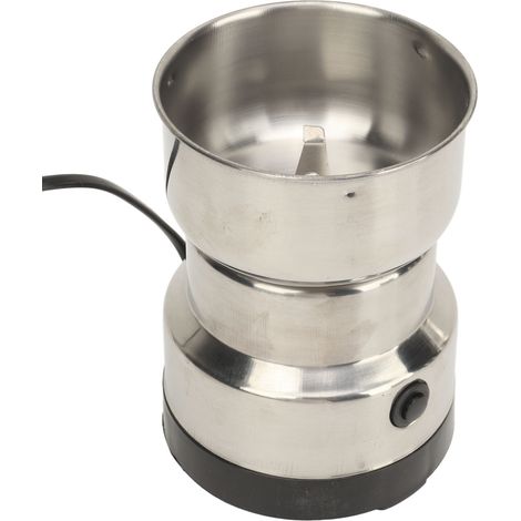 Moulin à épices électrique en acier inoxydable, prise UE 220-240 V, utilisation simplifiée, mini moulin à épices et à grains pour haricots, épices et riz. (1/5)