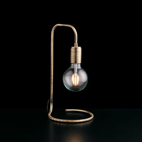 Lumetto in ferro bronzato spazzolato 1 luce Polish