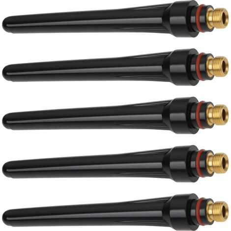 Store Lot de 5 Capuchons Longs pour Pistolet de Soudage 9 X 118 Mm Compatible avec TIG Les Torches SR17 SR18 SR6 WP/HP 17 18 26 (1/5)