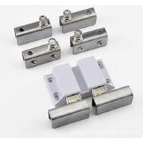 Charnière de porte en verre, charnières pour armoire, vitrine, armoire à vin, pince Ambry, support de pince robuste, pièces de rechange pour portes en verre de 5 à 8 mm d'épaisseur (lot de 2) (1/3)