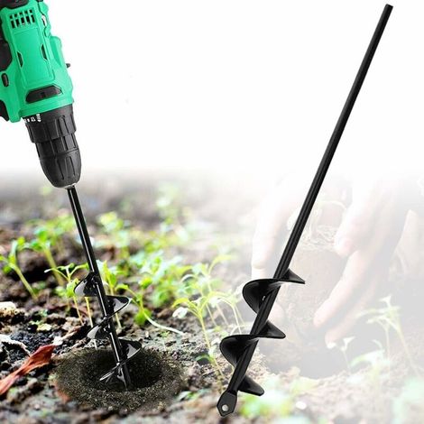 Tariere pour perceuse,Foret hélicoïdal de jardinage,4×45cm (1/5)