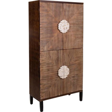 Armario de madera marrón 86x41x180 (1/5)