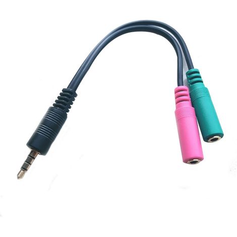 Microconnect AUDALS015 Adattatore cavo 3,5 mm 2x3,5 mm nero - Adattatore cavo (3,5 mm, 2x3,5 mm, maschio/femmina, nero)
