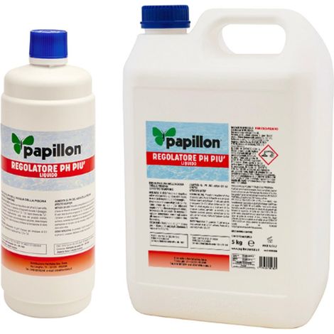 REGOLATORE PH PISCINA LIQUIDO "+PH " 5KG PAPILLON