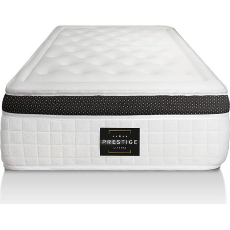 Ensemble matelas sommier Privilège 90 x 200 cm - Couleur : Noir (1/7)