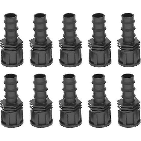 Raccord fileté mâle/femelle 1/2" pour tuyau d'arrosage, embout cannelé 20 mm, en plastique, pour tuyau d'irrigation, édition 528 (1/4)