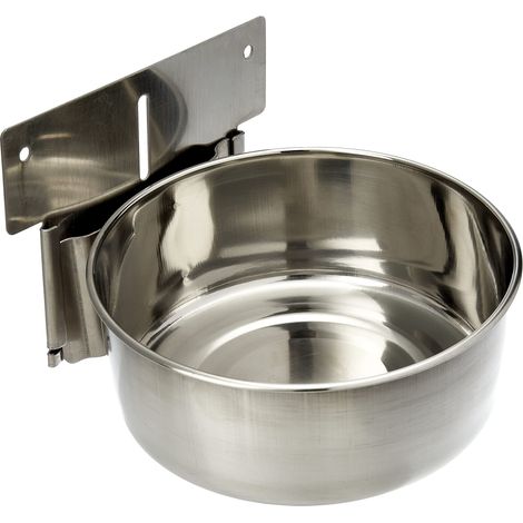 Gamelle avec Fixation en INOX pour Oiseau 15 cm (1/5)