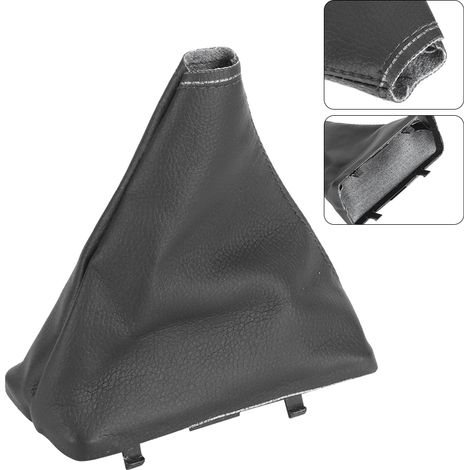 Soufflet de pommeau de levier de vitesse, housse de poignée de boîte de vitesses automatique, coutures noires, avec base de montage 8R2Z7210AA, compatible avec Ford Falcon FG FGX (1/5)