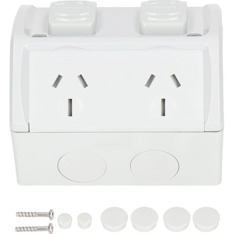 Prise étanche 3 trous 220V 15A norme AU pour extérieur - étanche IP66 (1/5)