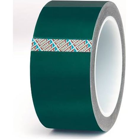 Cinta de enmascarar de silicona verde de 50 mm x 66 m, resistente a altas temperaturas, para recubrimiento en polvo, talleres de pintura, tratamiento térmico, cinta de poliéster industrial con adhesiv