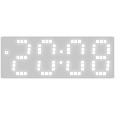 Réveil électronique LED, double usage (piles et secteur), plastique, style simple, lumière blanche 8017 (1/5)
